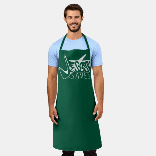 GRAFFITI JESUS RETTE CHRISTLICH SCHÜRZE (Getragen)