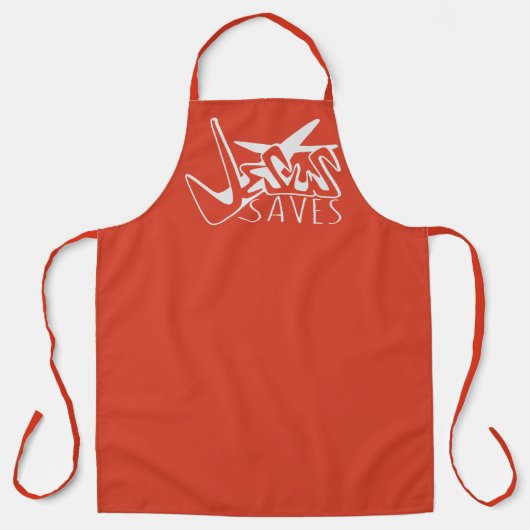 GRAFFITI JESUS RETTE CHRISTLICH SCHÜRZE (Vorderseite)