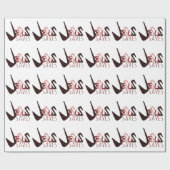 GRAFFITI JESUS RETTE rot Geschenkpapier (Flach)