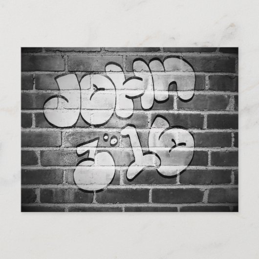 Graffiti John 3:16 Postkarte (Vorderseite)