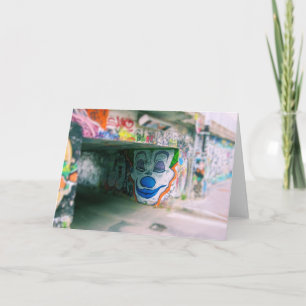 Graffiti - Joker - Mailand, Italien - Grußkarte Karte