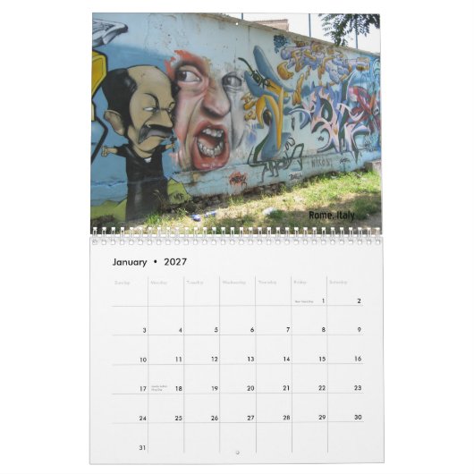 Graffiti-Kalender Kalender (Jan 2027)