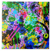 Graffiti-Karneval 1 Fliese (Vorderseite)