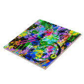 Graffiti-Karneval 1 Fliese (Seite)