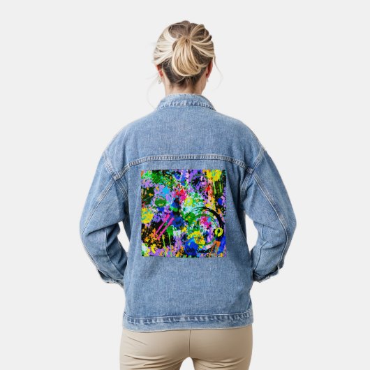 Graffiti-Karneval 1 Jeansjacke (Modell)