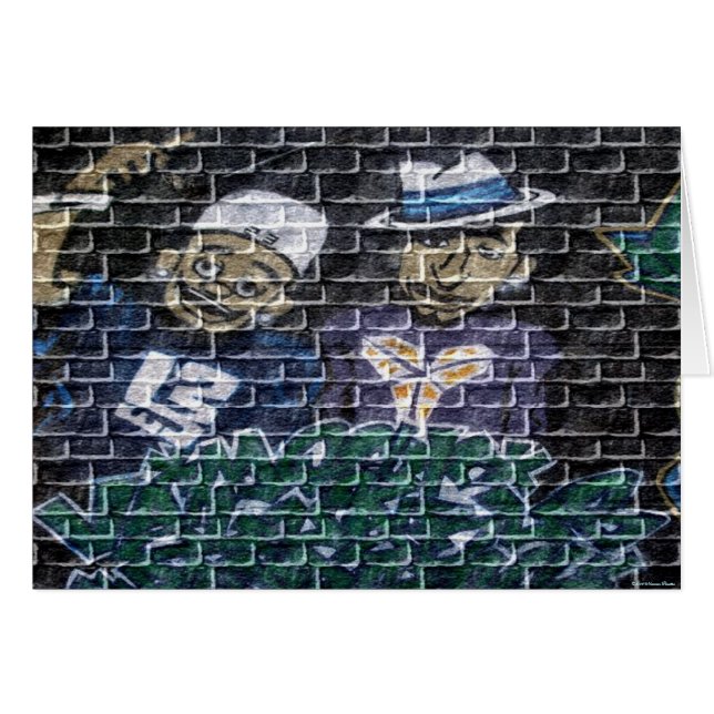 Graffiti-Karte (Vorderseite (Horizontal))