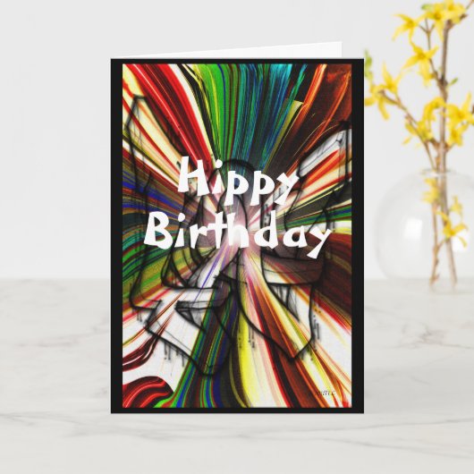 Graffiti Karte (Gelbe Blume)