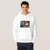Graffiti-Katzenbild, Kapuzenpullover ! Hoodie (Vorne ganz)