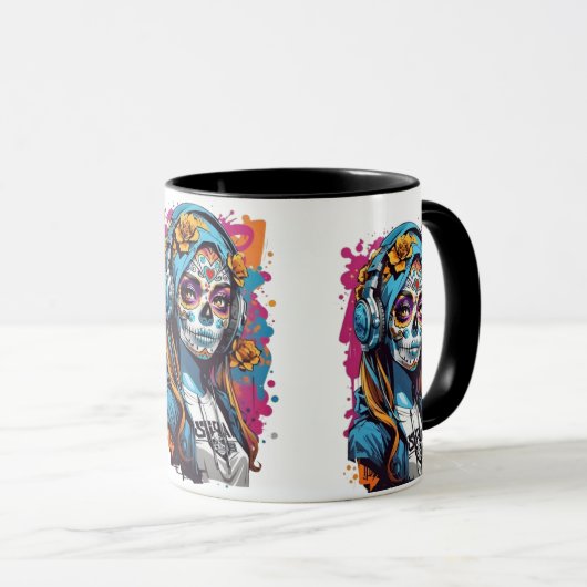 Graffiti-Keramik Tasse (VorderseiteRechts)