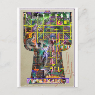 Graffiti Kimono Postkarte