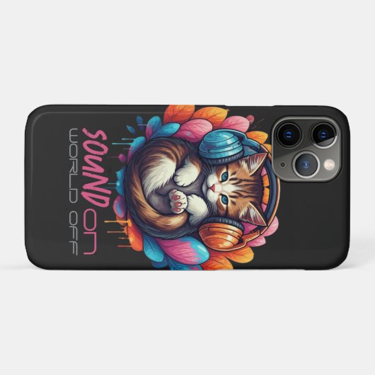 Graffiti Kitten Vibe - Brown Tabby Case-Mate iPhone Hülle (Rückseite (Horizontal))