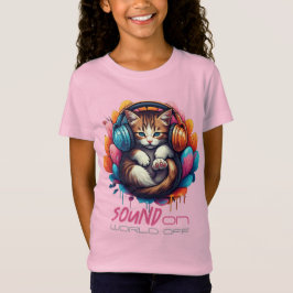 Graffiti Kitty Vibe Apparel - Brown Tabby T-Shirt