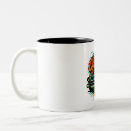 Graffiti-Klassiker-Automug Zweifarbige Tasse