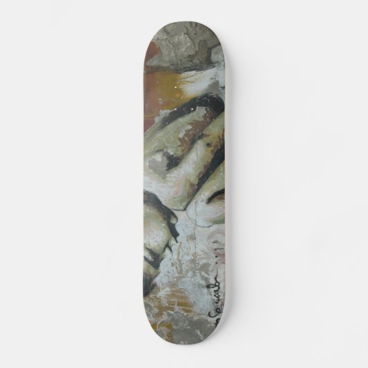 Graffiti kleiner Junge Skateboard (Vorderseite)
