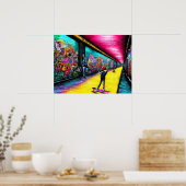 Graffiti kommt in Live-Poster Poster (Küche)