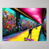 Graffiti kommt in Live-Poster Poster (Vorne)