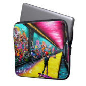 Graffiti kommt zum Leben Laptopschutzhülle (Vorderseite Links)