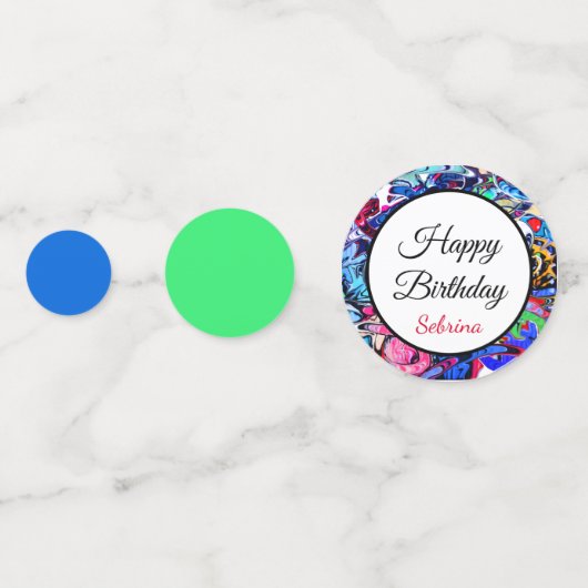 Graffiti Konfetti (Rückseiten)