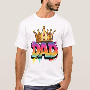 Graffiti-König Papa Lebendiges Stadtkronen-T-Shi T-Shirt