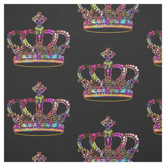 Graffiti-Krone Stoff (Muster)