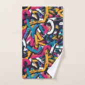 Graffiti-Kunst Badhandtuch Set (Handtuch)