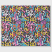 Graffiti-Kunst Geschenkpapier (Flach)