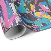 Graffiti-Kunst Geschenkpapier (Rolleneckpunkt)