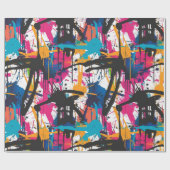 Graffiti-Kunst Geschenkpapier (Flach)