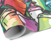 Graffiti-Kunst Geschenkpapier (Rolleneckpunkt)