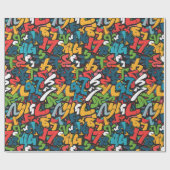 Graffiti-Kunst Geschenkpapier (Flach)