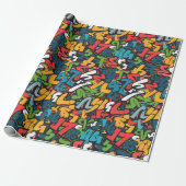 Graffiti-Kunst Geschenkpapier (Ungerollt)