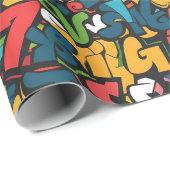 Graffiti-Kunst Geschenkpapier (Rolleneckpunkt)
