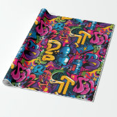 Graffiti-Kunst Geschenkpapier (Ungerollt)