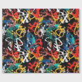 Graffiti-Kunst Geschenkpapier (Flach)