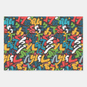 Graffiti-Kunst Geschenkpapier Set (Vorderseite)