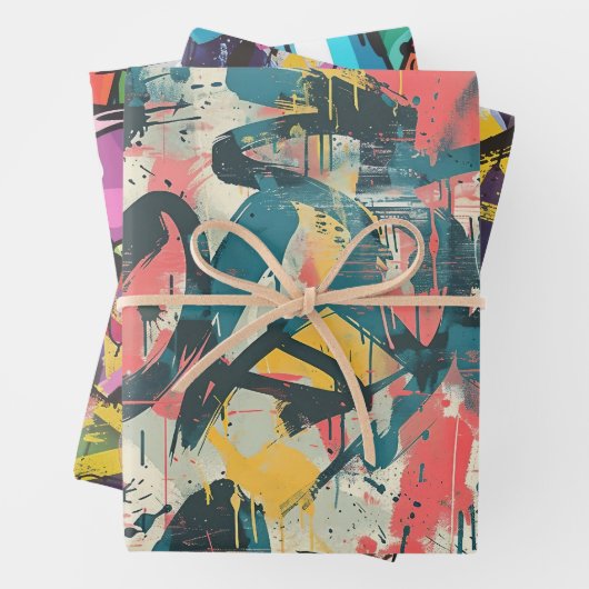 Graffiti-Kunst Geschenkpapier Set (Beispiel)