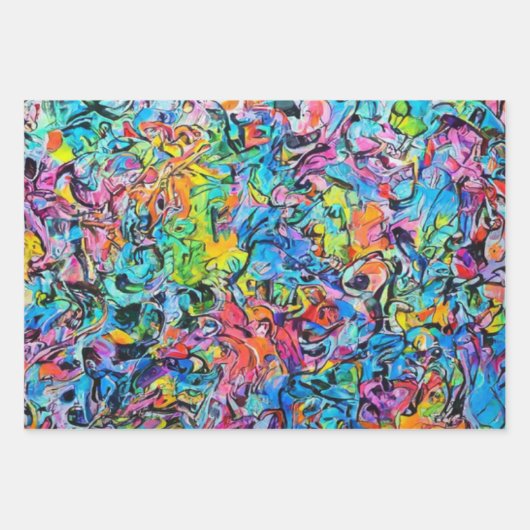 Graffiti-Kunst Geschenkpapier Set (Vorderseite 3)