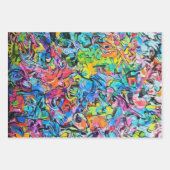 Graffiti-Kunst Geschenkpapier Set (Vorderseite)