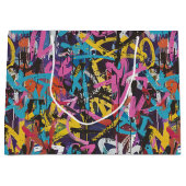 Graffiti-Kunst Große Geschenktüte (Vorderseite)