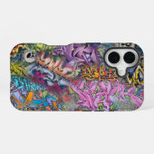 Graffiti-Kunst iPhone 16 Hülle (Rückseite (Horizontal))