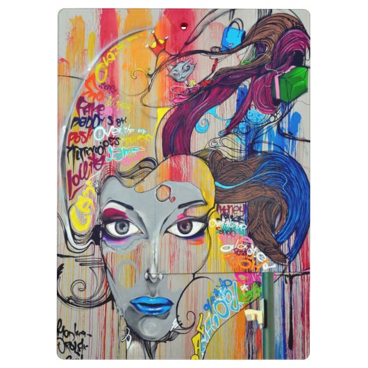 Graffiti-Kunst Klemmbrett (Rückseite)