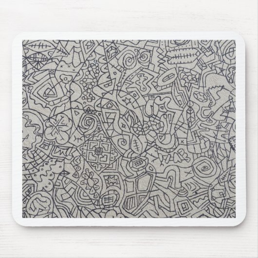 Graffiti-Kunst Linienarbeit Mousepad (Vorne)