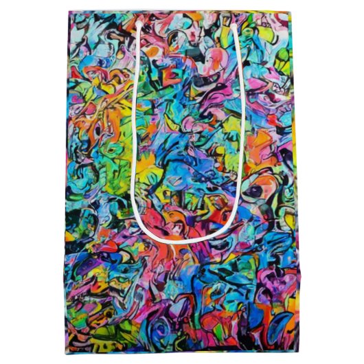 Graffiti-Kunst   Mittlere Geschenktüte (Rückseite)