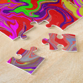 Graffiti-Kunst psychedelische Frösche farbenfrohe Puzzle (Seite)