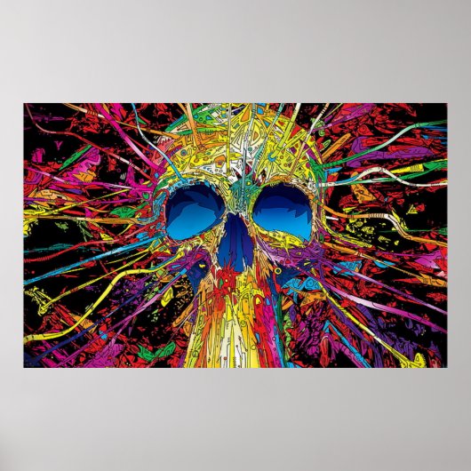 Graffiti, Kunst, psychedelische Kunst, Grafikdesig Poster (Vorne)