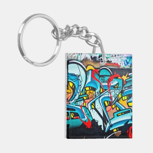 Graffiti Kunst Schlüsselanhänger (Vorderseite links)