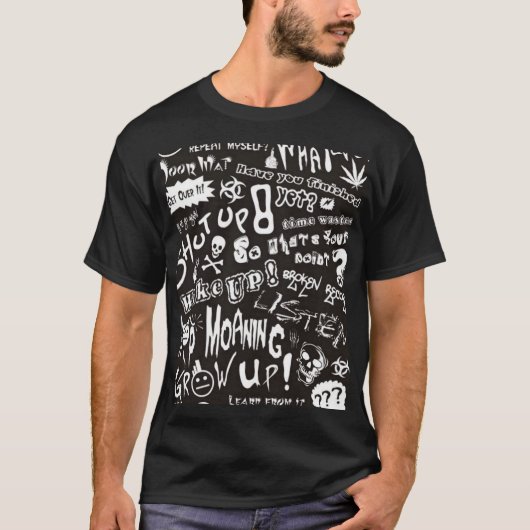 Graffiti-Kunst T-Shirt (Vorderseite)