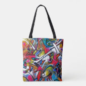 Graffiti-Kunst Tasche (Rückseite)