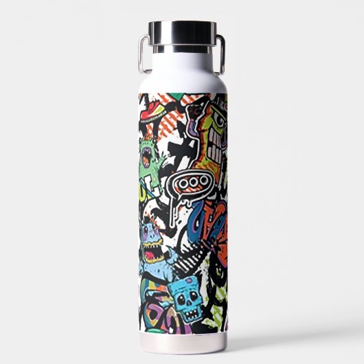 Graffiti-Kunst Trinkflasche (Vorne)
