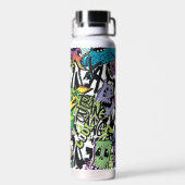 Graffiti-Kunst Trinkflasche (Rückseite)